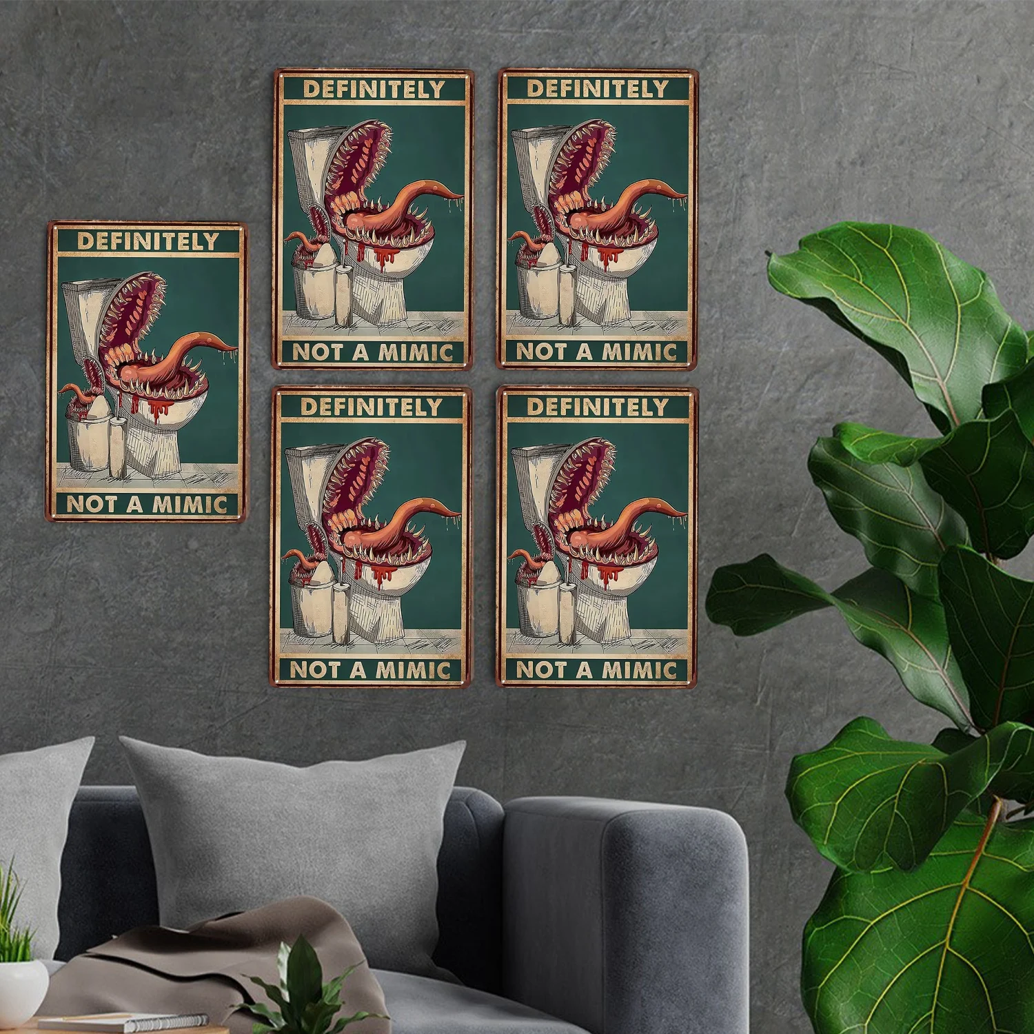 Металлические жестяные таблички ретро-плакат игра в кости Хэллоуин гостиная