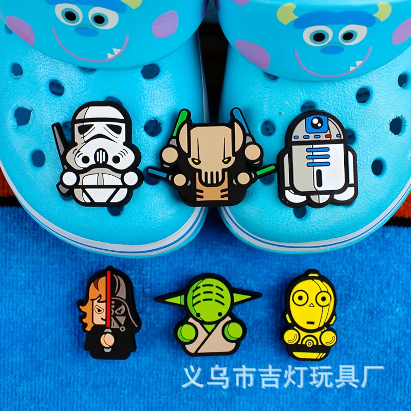 

1pcs Sale Star Fight Series Shoe Charms PVC Wholesale Cartoons Decorations Croc Charms Slippers Accessories Souvenir Kids Gifts