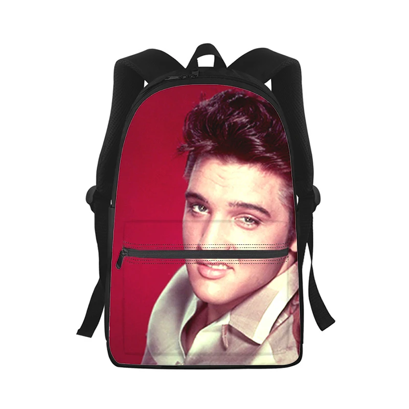 Elvis Presley Men Women Backpack 3D Print Fashion Student School Bag Laptop Backpack Kids Travel Shoulder Bag