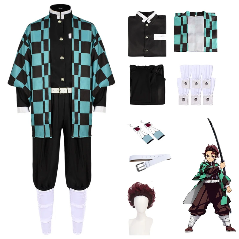 

Костюм для косплея из аниме «рассекающий демонов», мужской костюм для Хэллоуина, Рождества, фестиваля, карнавала, маскарада