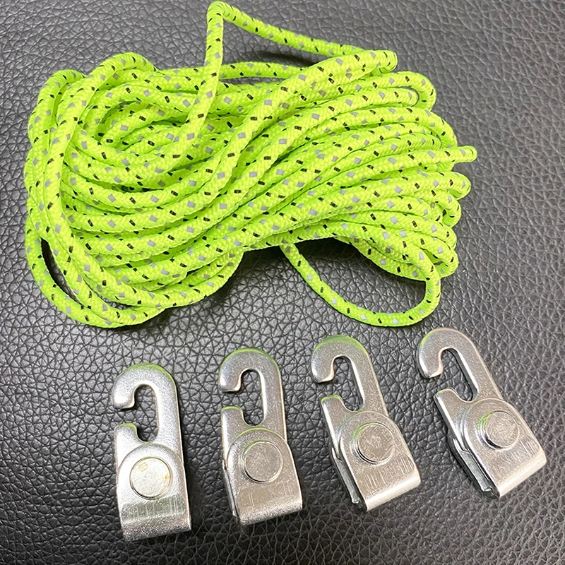 

Knot Easy Tighten Rope Kit For Camping Automatic Lock Hook Self-locking Free Tent Accessories Camping Accessories