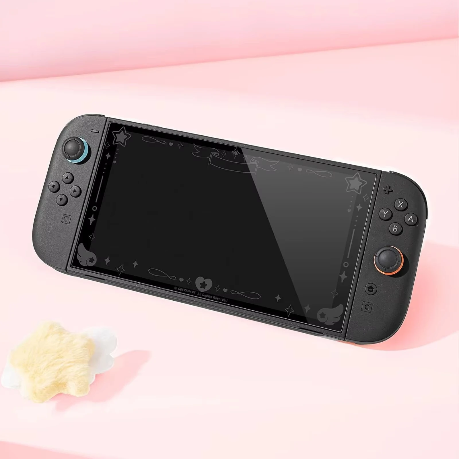Фото Защитное стекло Star Wings Prism для Switch 2 – GeekShare, твердость 9H, с голографическим узором (1 шт.) №2