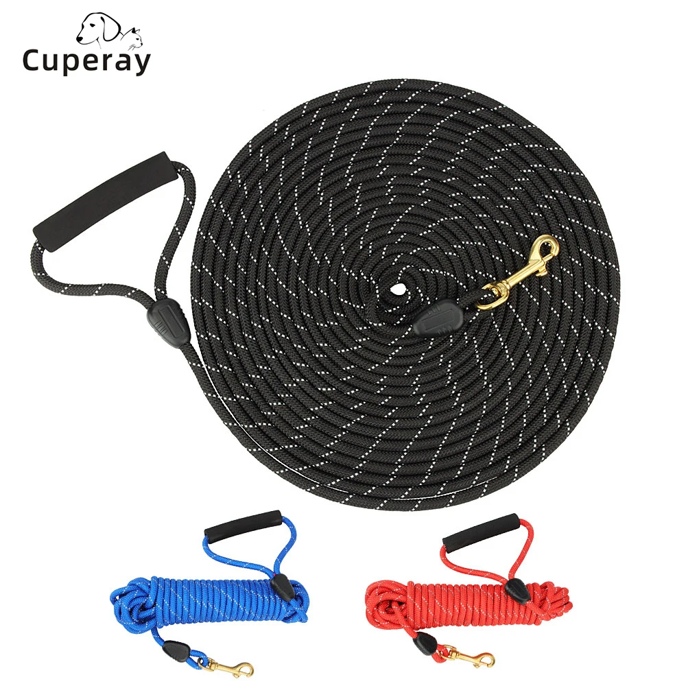 

5M/10M/20M Long Rope Dog Leash for Dog Training Walking , Reflective Threads Dog Cat Leashes Tie-Out for Large Medium Small Dogs