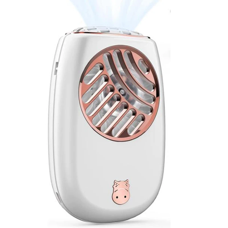 

Портативный ручной мини-вентилятор на шею, Электрический безлинейный вентилятор 2000 мАч, Персональный вентилятор со шнурком для летних ресн...