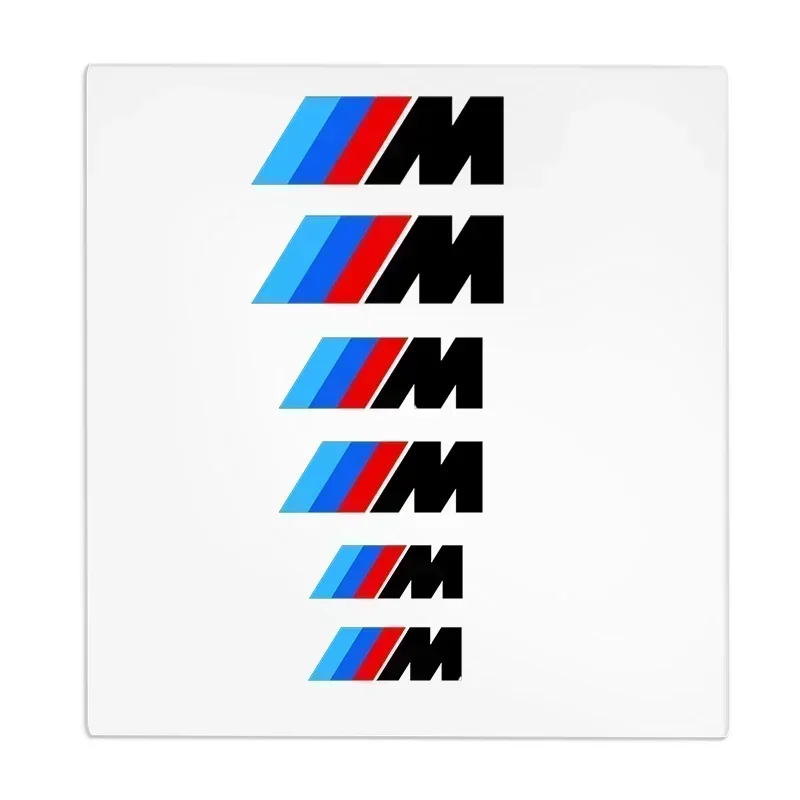 Фото Наклейка-эмблема на тормозной суппорт для BMW M E81 E82 E88 E90 E91 E92 E93 F30 E60 E61 GT F10 F11 F18 E63 E64 E68 F03 E89, 1 комплект №1