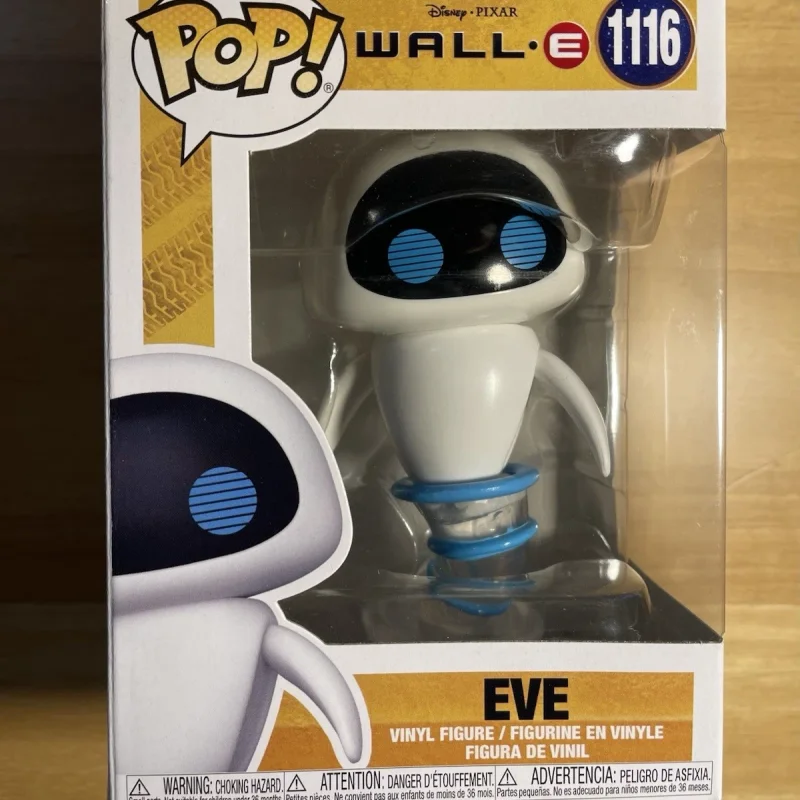 Фото Оригинальная фигурка Funko Pop Disney Pixar Wall-E Eve, официальная коллекционная модель # 1116 Виниловые скульптурные куклы, лимитированная коллекция №2
