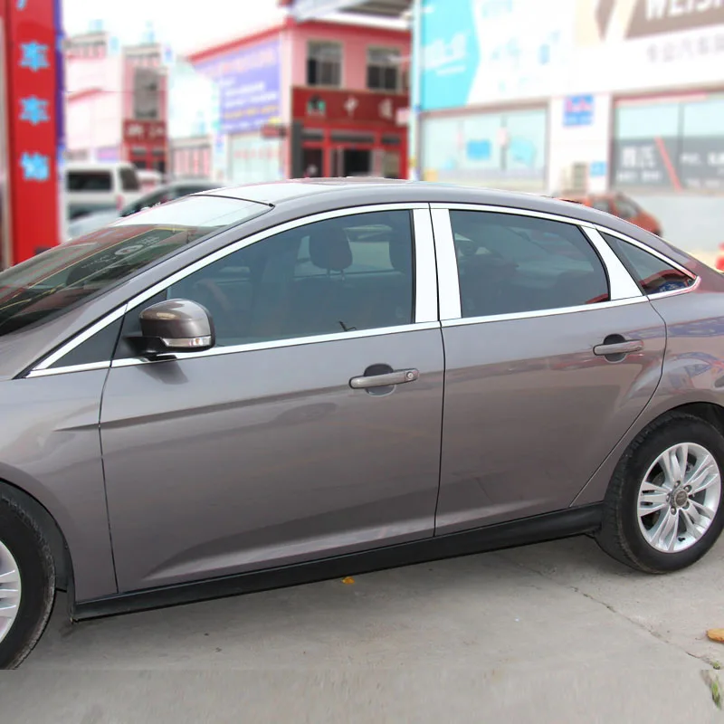 Отделка окна автомобиля из нержавеющей стали для Ford Focus Hatchback/Sedan 2012 2013 2014 2015 2016 2017