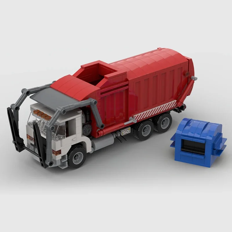 Модель городского автомобиля Moc строительные блоки технология мусоровоза