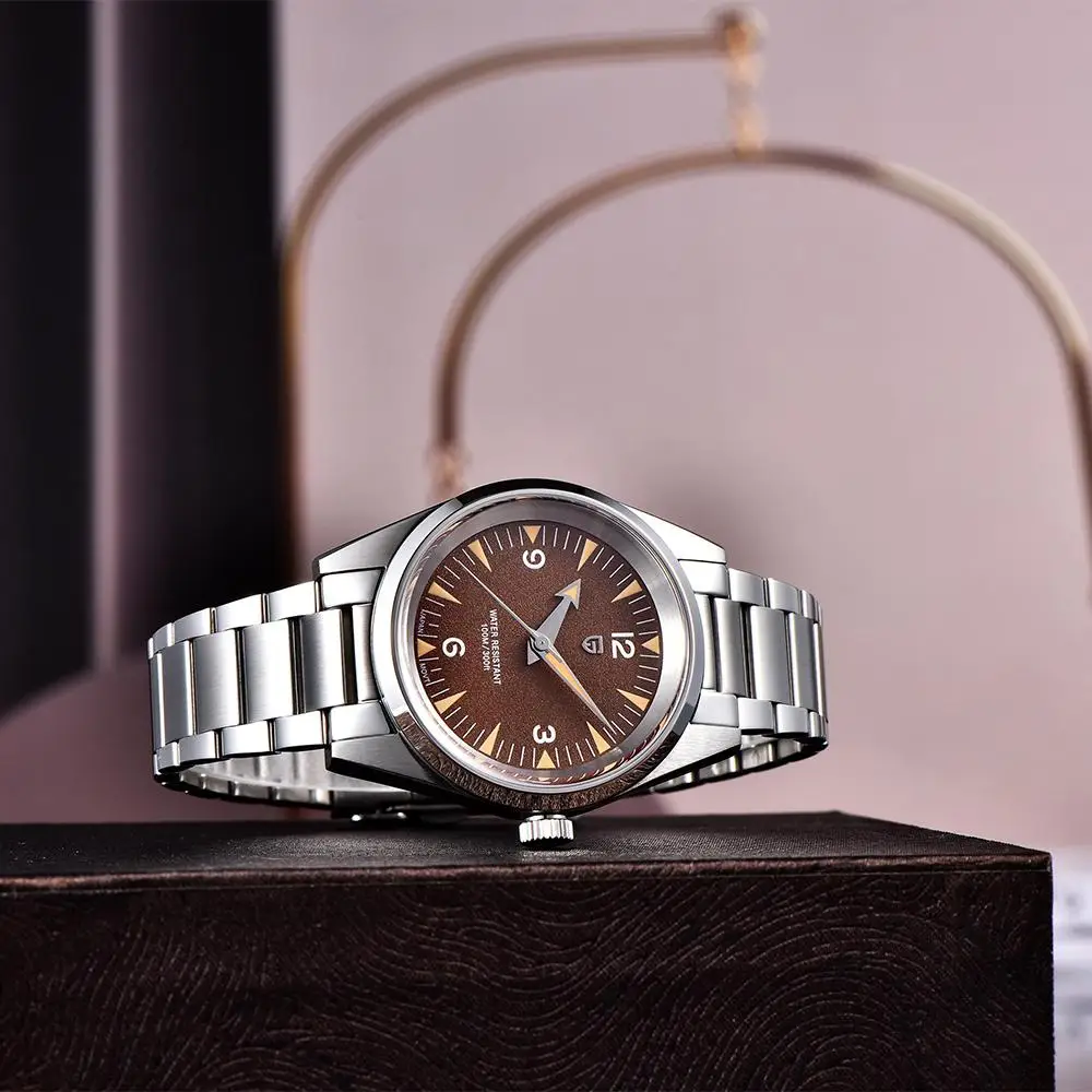 PAGANI DESIGN Новые часы PD1793 38 мм Кварцевые наручные VK31 Механизм с сапфировым стеклом