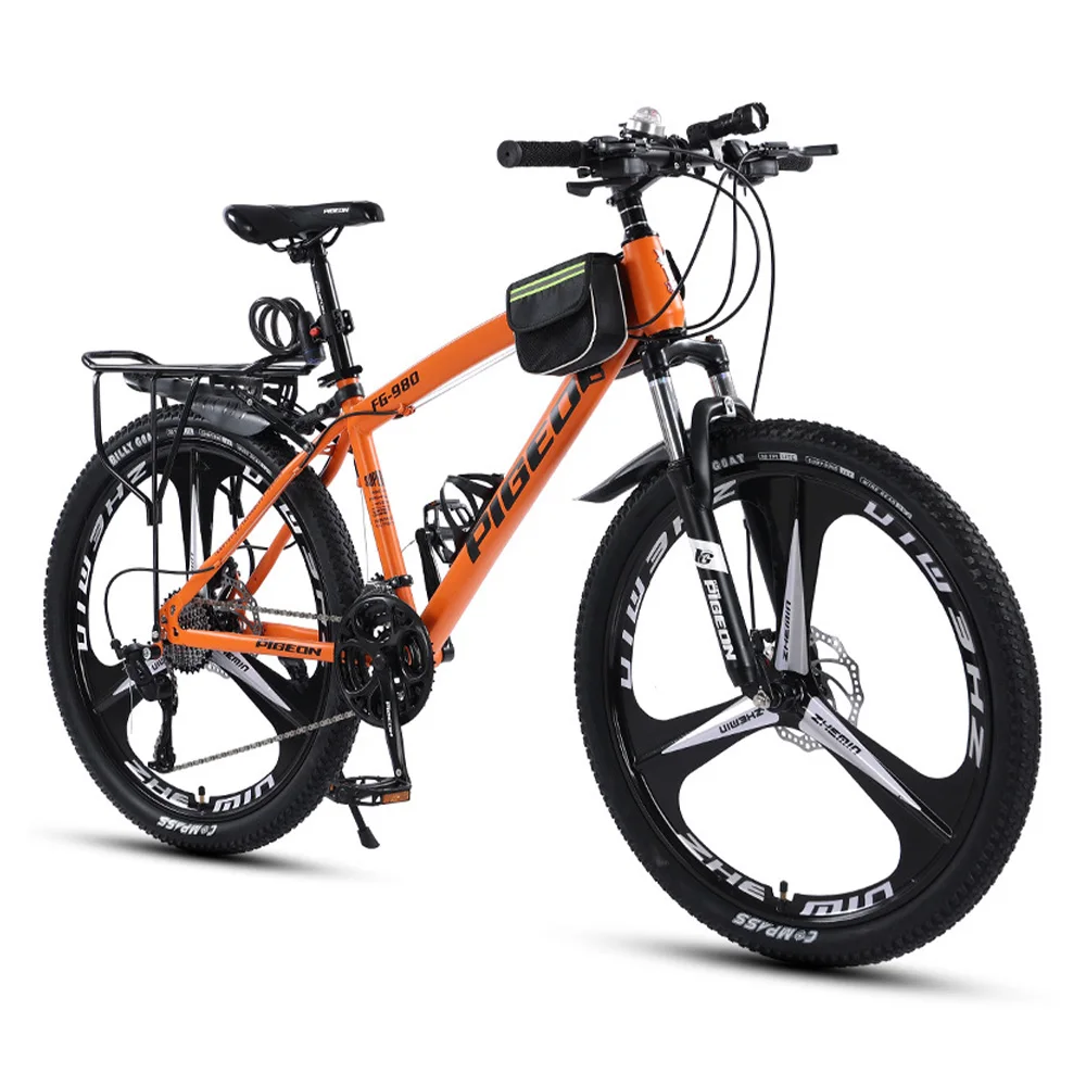 

Горный велосипед с колесами 24 дюйма, шоссейные велосипеды с переменной скоростью, двойной дисковый тормоз, рама из углеродистой стали, для взрослых