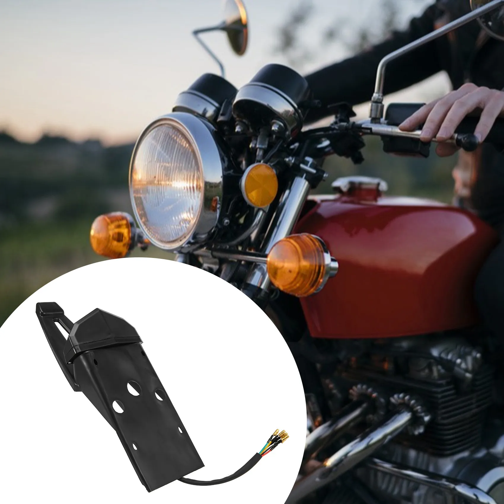 Заднее крыло мотоцикла тормоз задний хвост фонари для номерного знака