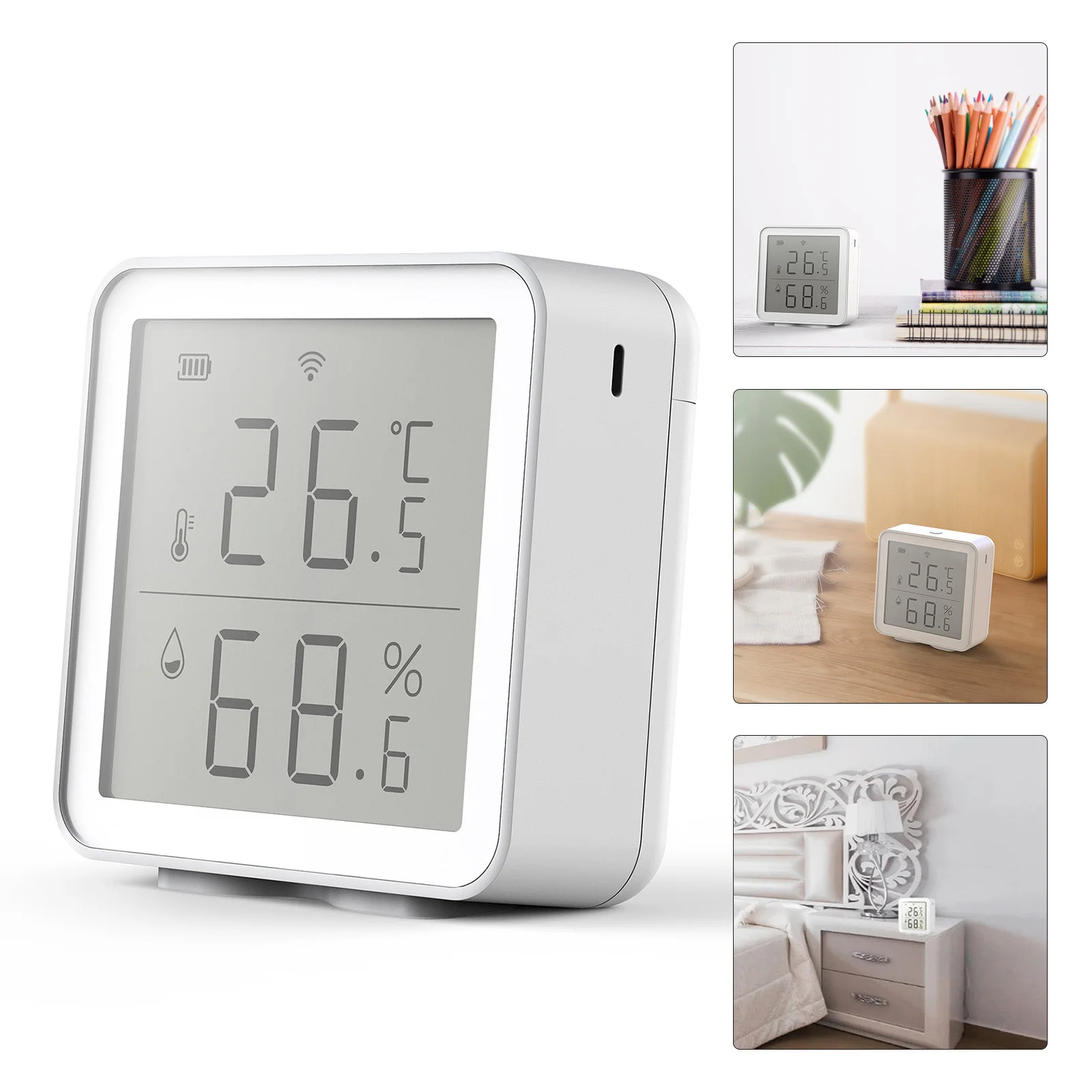 

Tuya WIFI Temperature Humidity Sensor Indoor Hygrometer Thermometer Detector Smart Life Remote Control Intelligent System
