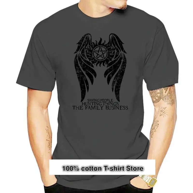 

Camiseta Supernatural de Winchester Brothers Hunters, camisa del equipo de Sam Dean, de la familia, de la TV