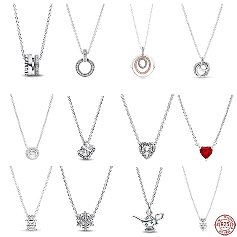 

Женское ожерелье из серебра 925 пробы, в форме сердца