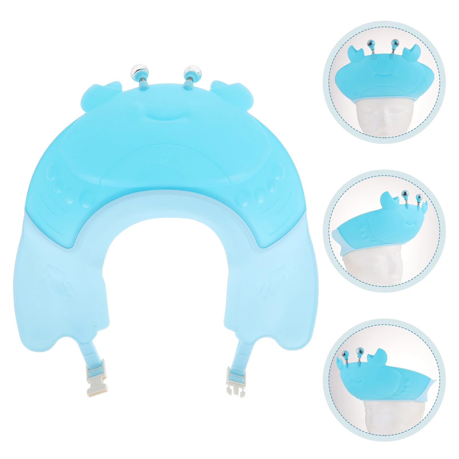 

Kids Washing Hair Hat Crab-Shape Bath Caps Adjustable Shampoo Hat for Children