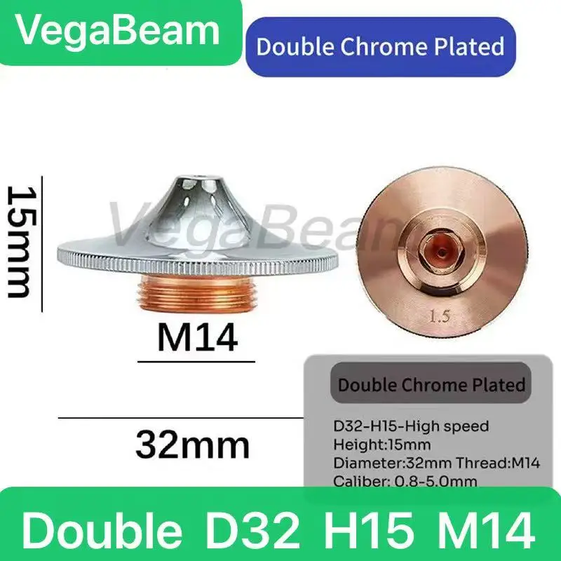 

Лазерное сопло Vegabeam D32 D28 H15 M11 M14 Калибр 1,0-5,0