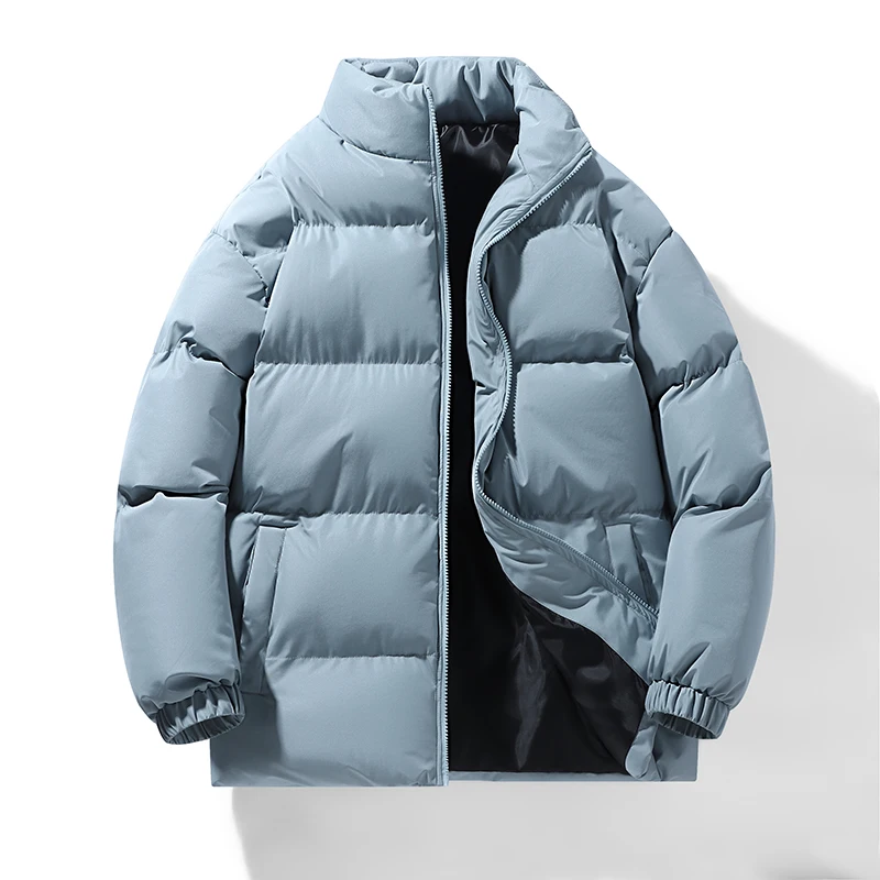 

Winter Jacket Men stand collar Warm Cotton-padded Mens Jackets Slim Fit thicken coat Winter Jackets and Coat For Men size M-5XL
