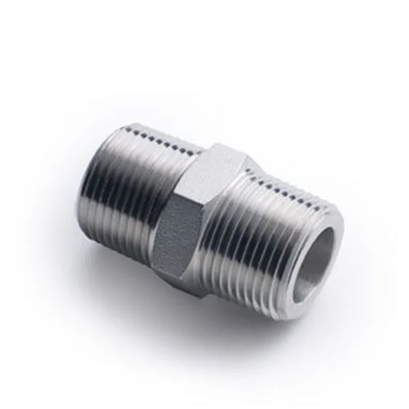 

Hex Nipple Union 304 Stainless Steel Pipe Fitting Connector Coupler water oil 1/8" 3/8" 1/2" 1" 1-1/2" BSP Male to Male Thread