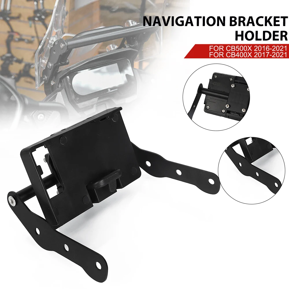 

For Honda CB500X CB400X 2016 2017-2020 2021 Motorcycle GPS Navigation Bracket Holder USB Charging CB400 CB500 X CB 400X 500X