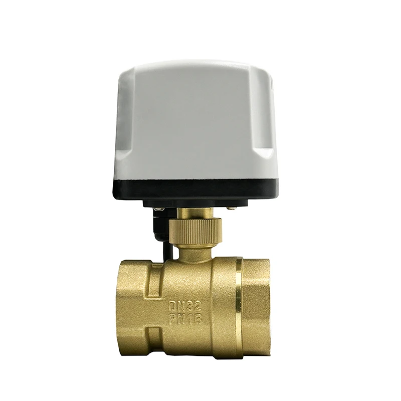 

Электрический шаровой кран латунный 220В