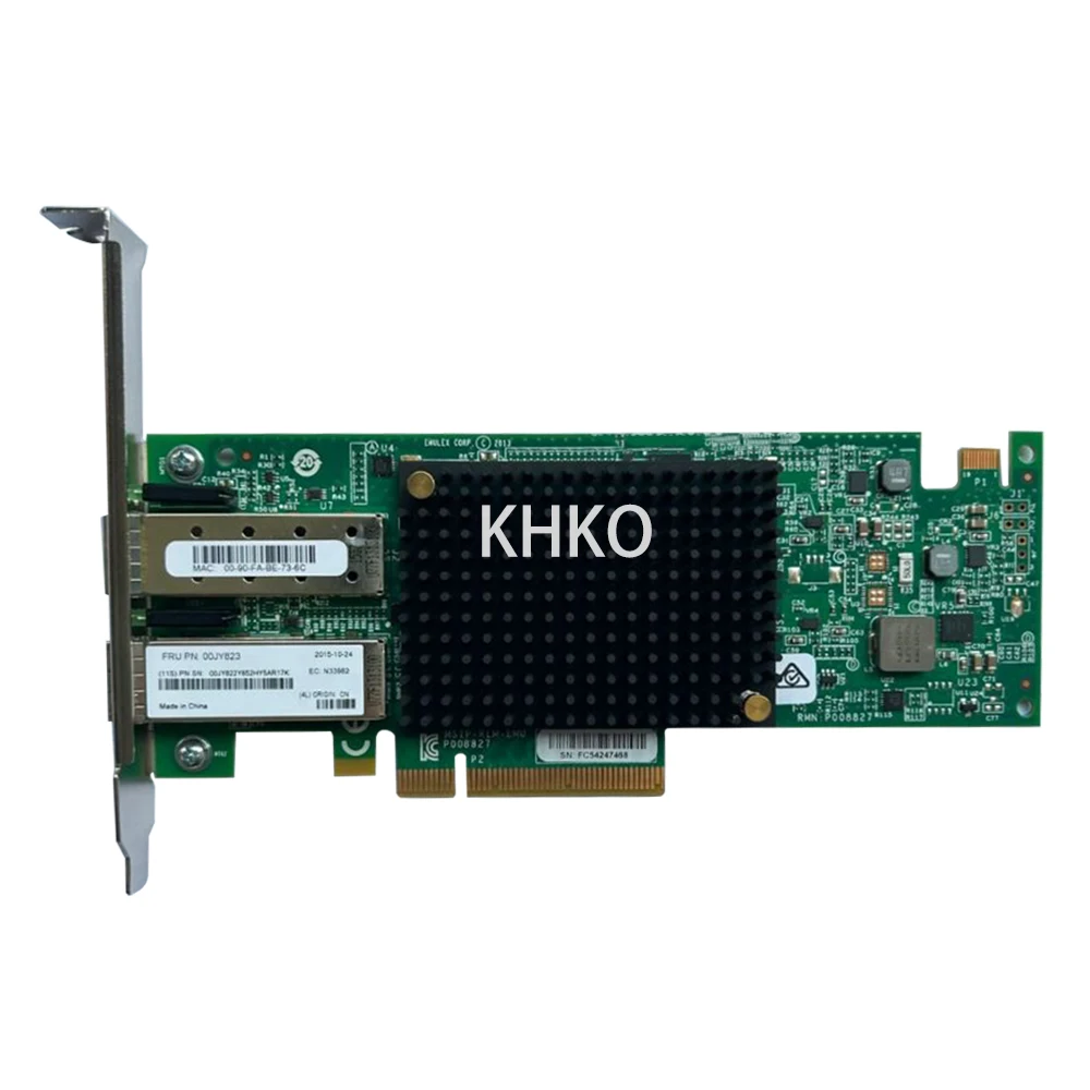 Оригинал 00JY822 00JY823 10G двухпортовый 10-гигабитный оптоволоконный сетевой адаптер VFA5