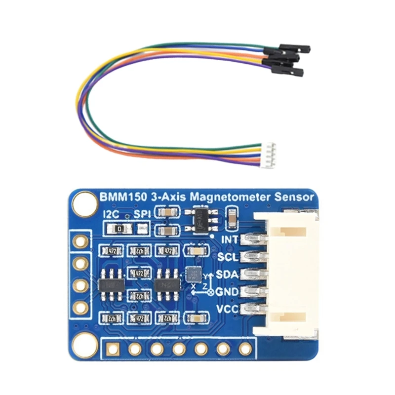 

BMM150 3-Axis Magnetometer Sensor Magnetic Field Sensor Support I2C SPI- Interface 5V/3.3V Operating-Voltage Power LX9A