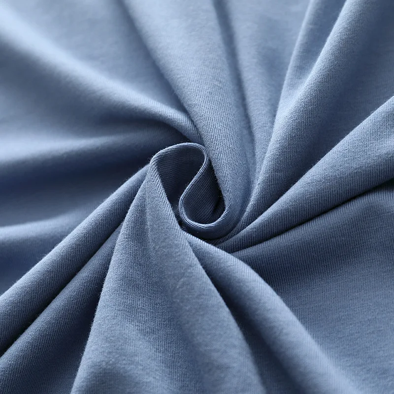 2022 New Summer 40S Cotton Pajamas Sets Men Homewear Boy High Quality Short Sleeve Night Sleep Pants