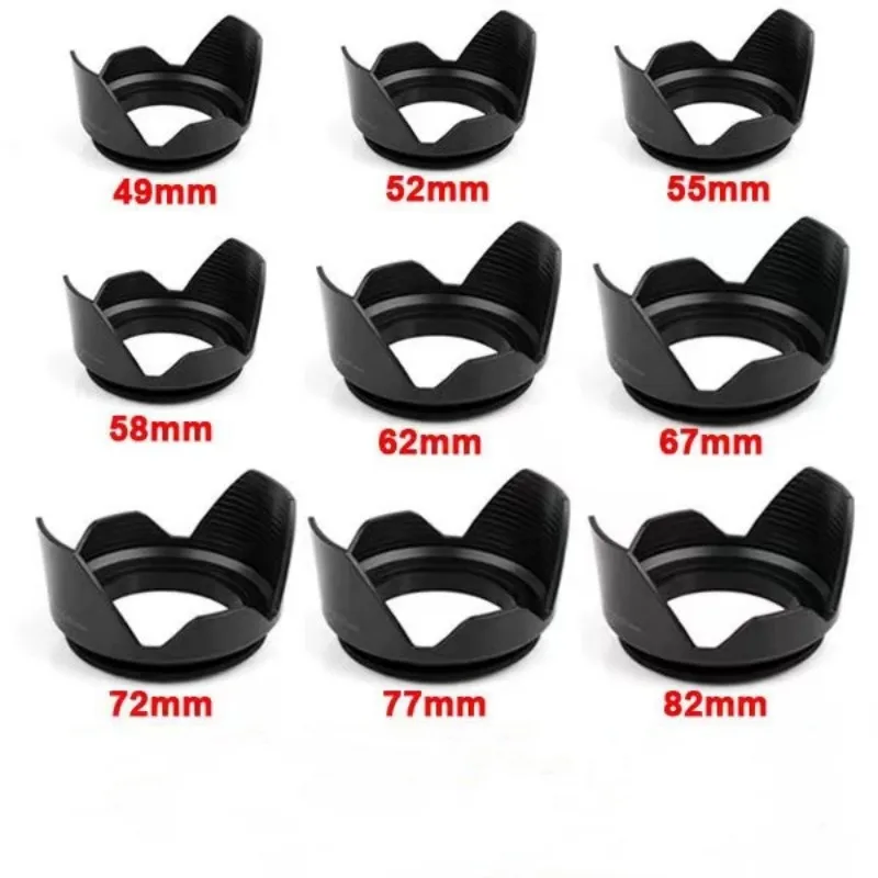 Бленда для объектива 49 мм 52 55 58 62 77