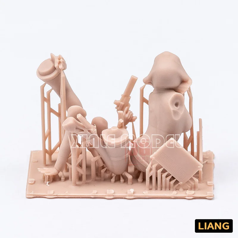 Фото LIANG модель из смолы F003 хакер девушка солдат фигурка сцена соответствующая 1/35 DIY аксессуары №3