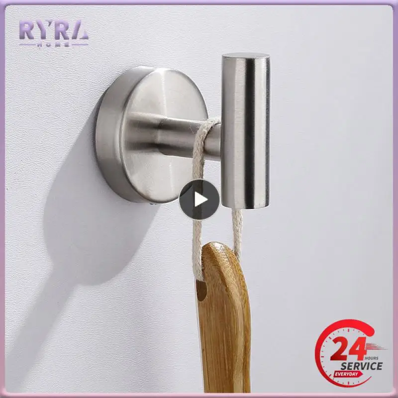 

1~10PCS Stainless Steel/Silicone Silver Bathroom Hardware Set Towel Rack Toilet Paper Holder Towel Bar Hook Bathroom Accessories