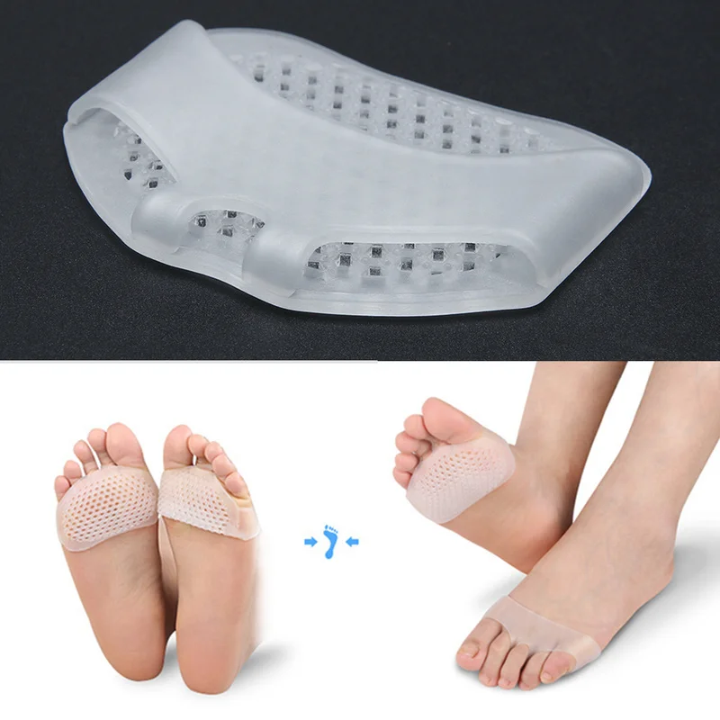 

1 Pair Insoles Forefoot Pads for Women High Heel Shoes Foot Blister Care Toes Insert Pad Silicone Gel Insole Pain Relief