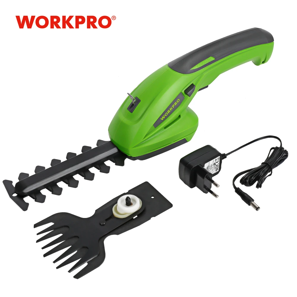 WORKPRO 2 in 1 Electric Trimmer 7.2V Lithium-ion Cordless He
