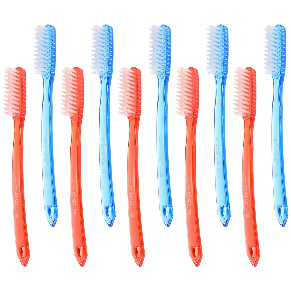 

Manual Toothbrushes Adults Travel Cleaning Small Plastic Teeth Large Head