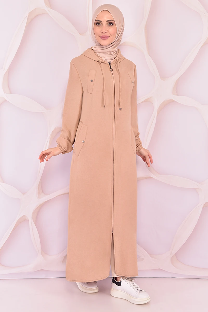 

Бежевый с капюшоном ORG3703