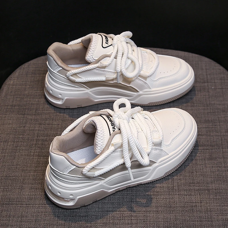 

Кроссовки унисекс спортивные, универсальные, на платформе, с круглым носком, повседневная обувь на плоской подошве, осень