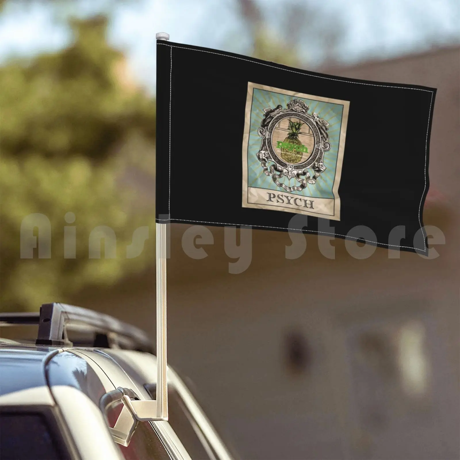 Карты для уличного декора Psych Tarot флаг автомобиля психон Шон Спенсер Бёртон Гесер