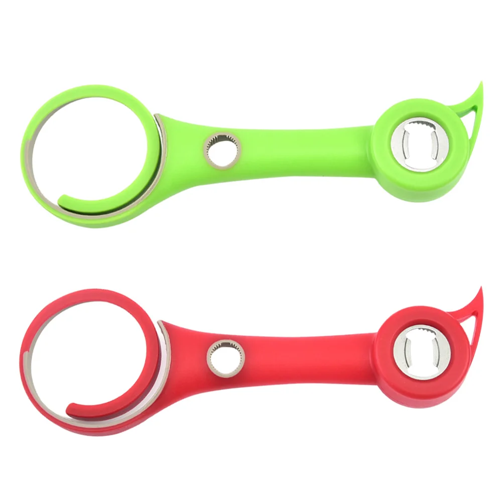 

2pcs Openers Multi-function Bottle Opener Kitchen Gadget Stainless Steel Opener for Restaurant Hotel