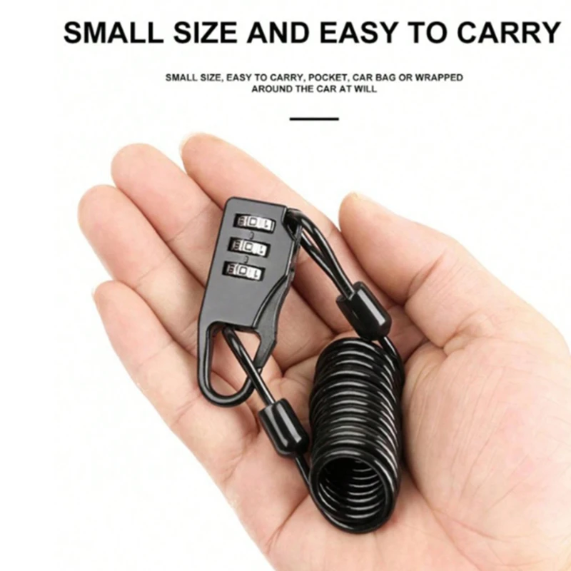 Замок для шлема Mountainbike Многофункциональный защитный замок с проводным замком