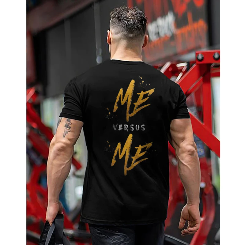 

Rheaclot Me Versus Me Printing Men's Casual Fashion T-shirt