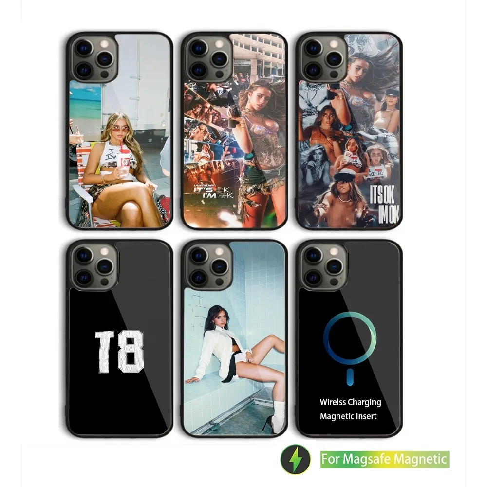 T-Tate Mcrae its ok Phone Case For iPhone 16 15 14 13 12 11 Plus Pro Max Mini Magsafe Magnetic Wireless Charging