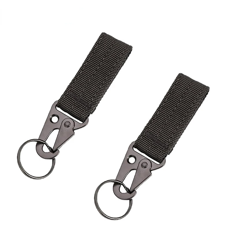 

Tactical Molle Webbing Belt Clip Outdoor Backpack Strap Clasp Quickdraw Carabiner Camp Water Bottle Hanger Tactical Holder Hook