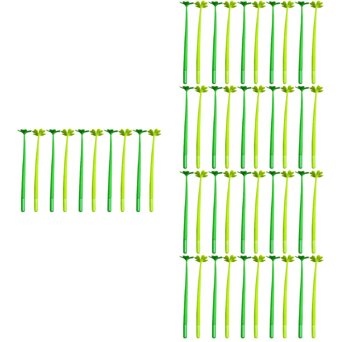 

50 pcs Cartoon Writing Pens Adorable Four-leaf Clovers Pens 0.5mm Ink Pens