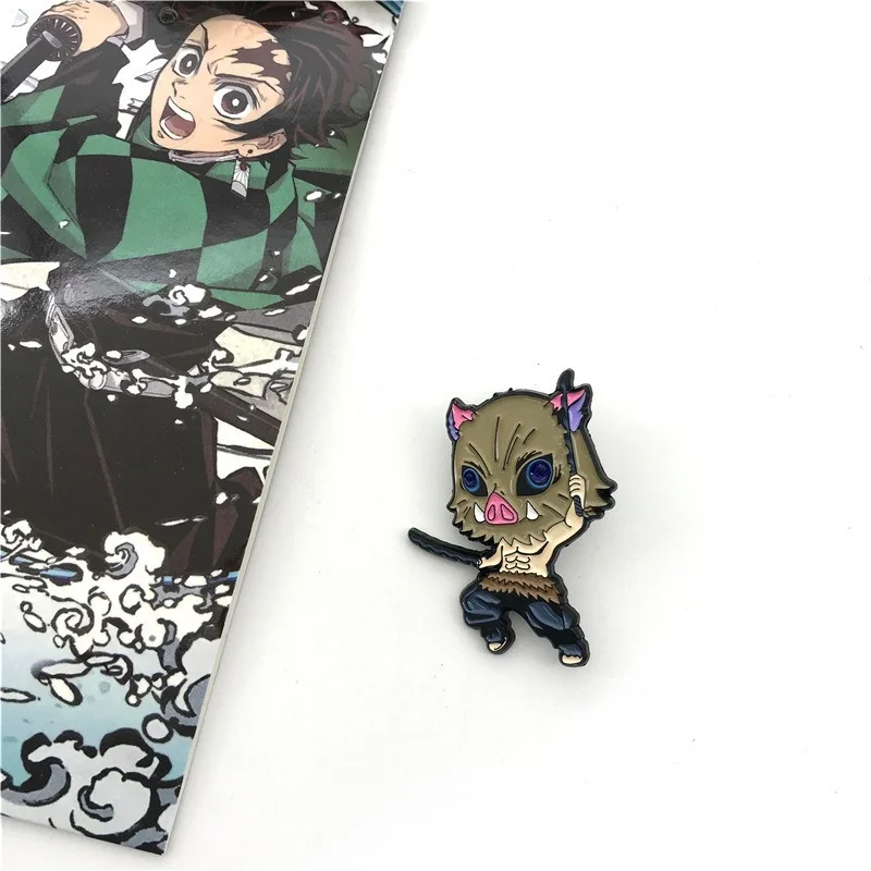 Броши в японском стиле аниме рассекающий демонов аксессуары Figues Kamado Tanjirou Nezuko