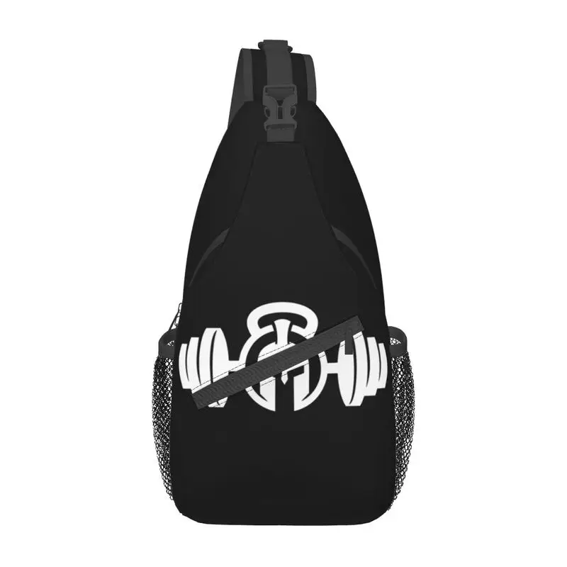 

Personalized Spartan Gym Logo Sling Bags Cool Bodybuilding Fitness Muscle Shoulder Chest Crossbody Backpack Traveling Daypack