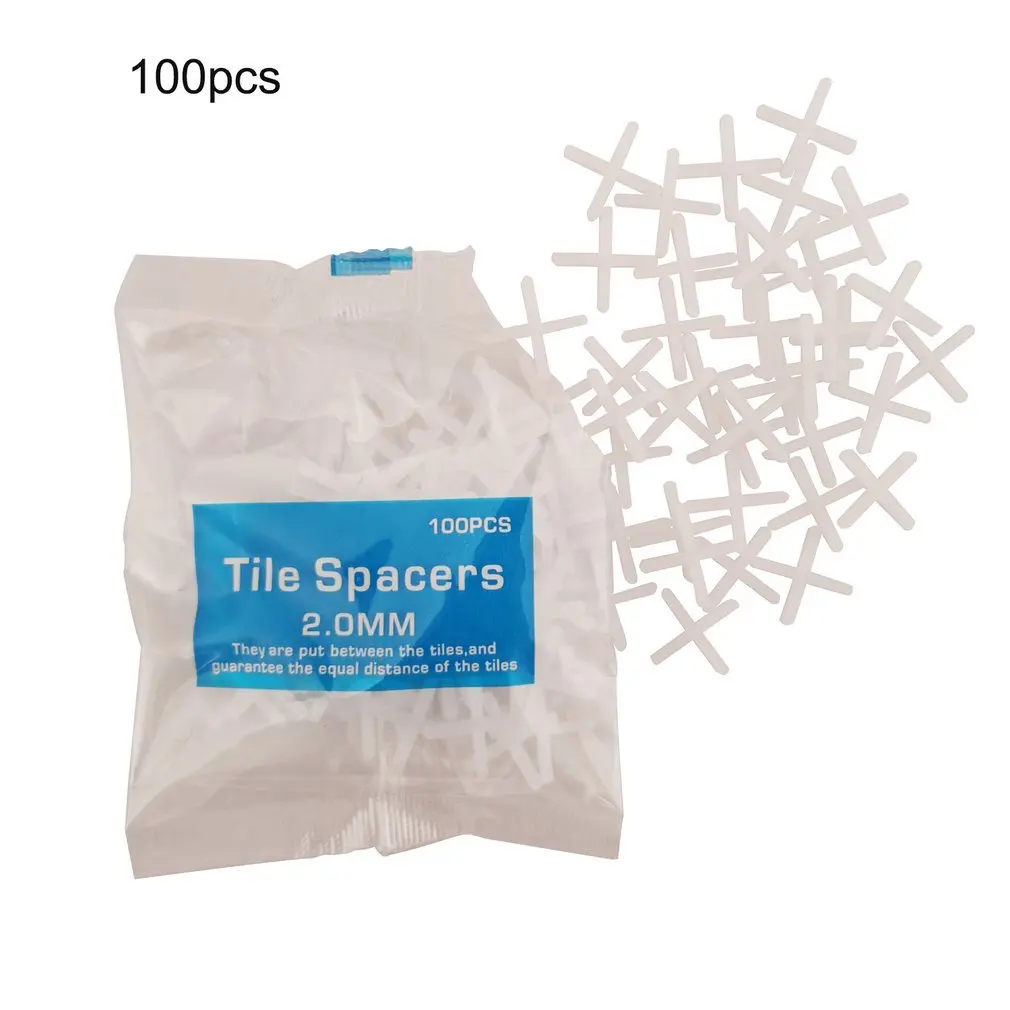 

100 шт. 2 мм инструмент для украшения керамическая плитка разделитель крест пластиковая плитка сантехник многоразовая система выравнивания ...