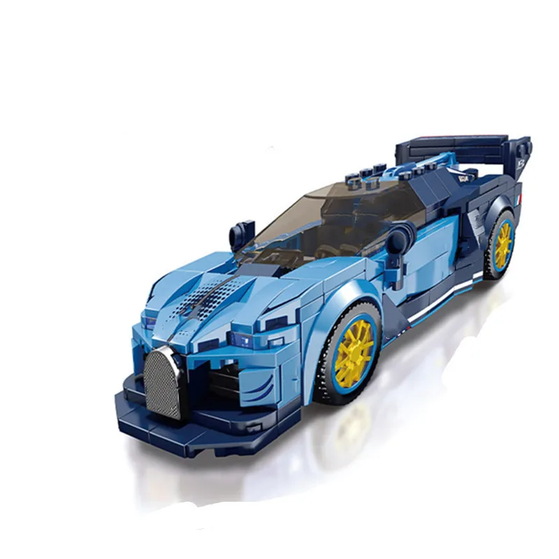 

Новинка 2023, гоночный автомобиль MOC скорость серии чемпионов, B-u-ga-tt-i-знаменитый суперкар, спортивные строительные блоки, наборы кирпичей, Кла...