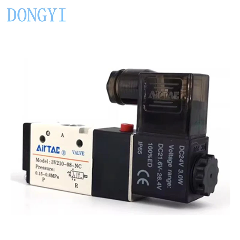 Электромагнитный клапан 3V200 3V210 3V210-06-NC 3V210-06-NO 3V210-08-NC 3V210-08-NO A B C E F AC220V DC24V AC110V AC24V DC12V