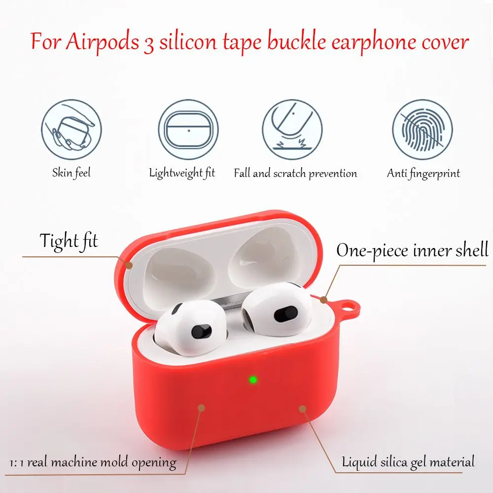 1 шт. силиконовый защитный чехол для наушников Apple AirPods 3 | Электроника