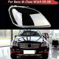 auto light caps for benz m class w164 ml280 ml320 ml420 ml500 2005 2008 car headlight cover lampcover lampshade lamp glass case