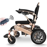 2021hot selling battery lithium aluminum lightweight disabled foldable power remote control electric wheelchair